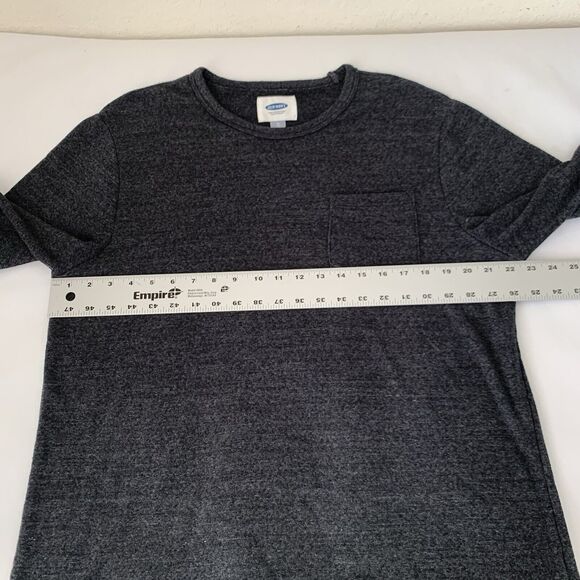 Old Navy Sweater Men XL Dark Gray Heather Long Sleeve Crewneck Normcore Basic - Picture 4 of 7